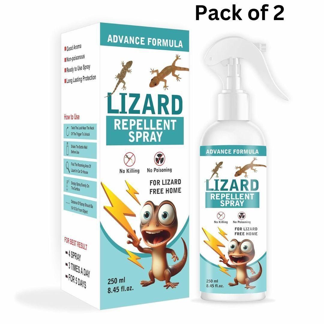 🦎 Lizard Repellent Spray (Pack of 2)