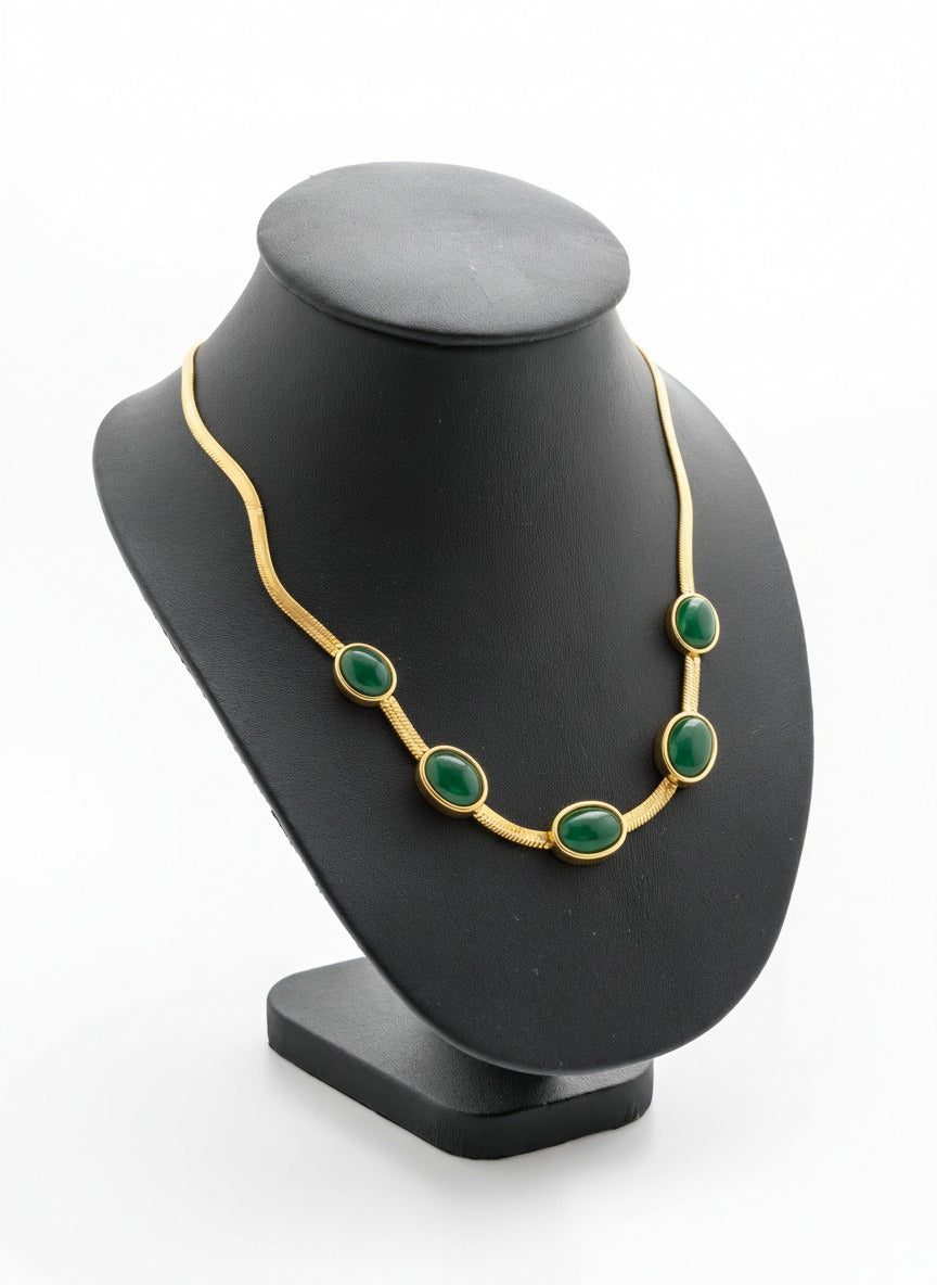 Crystal Pendant Necklace Set